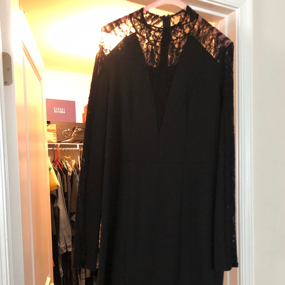Black lace dress